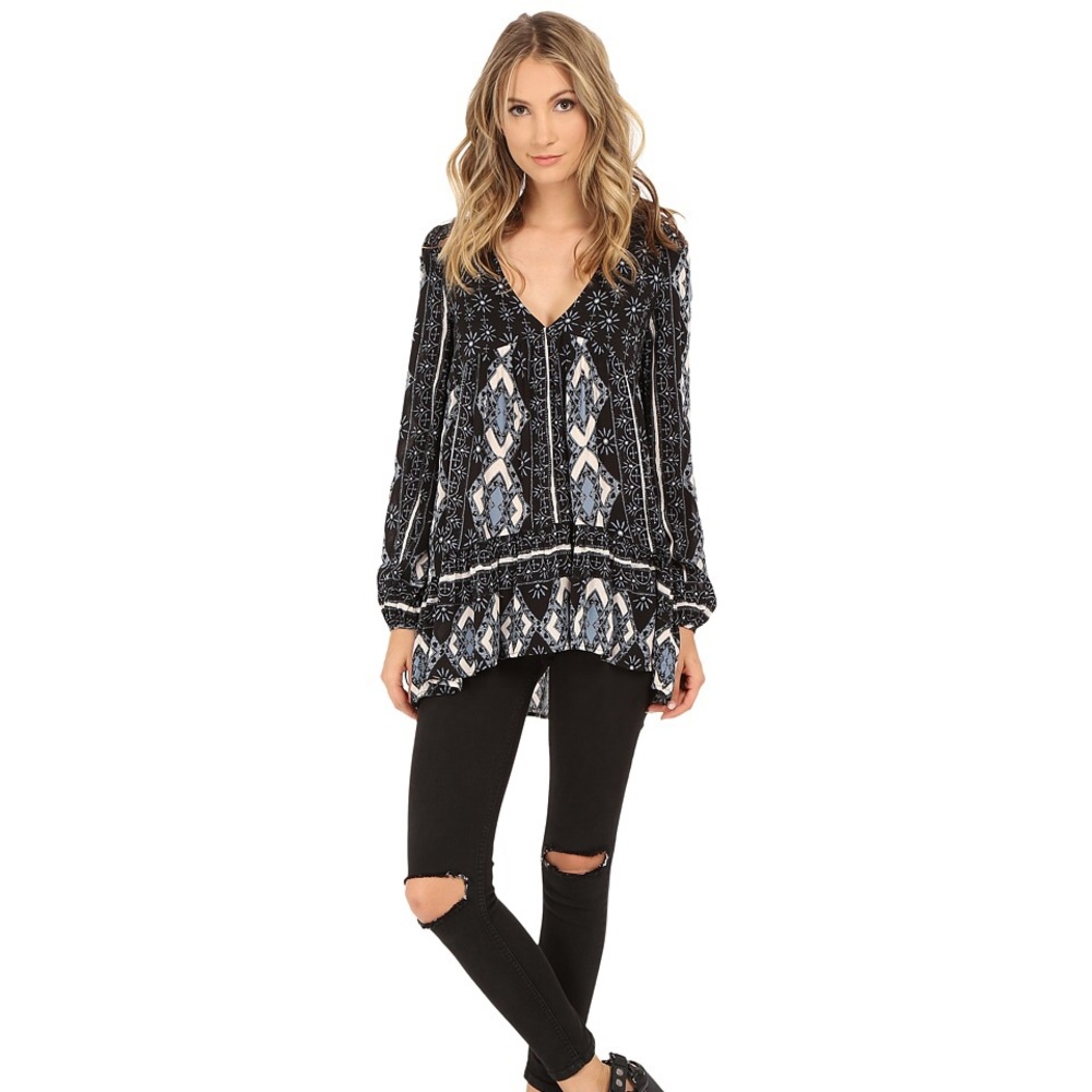 Free People Down By the Bay Tunic EUC